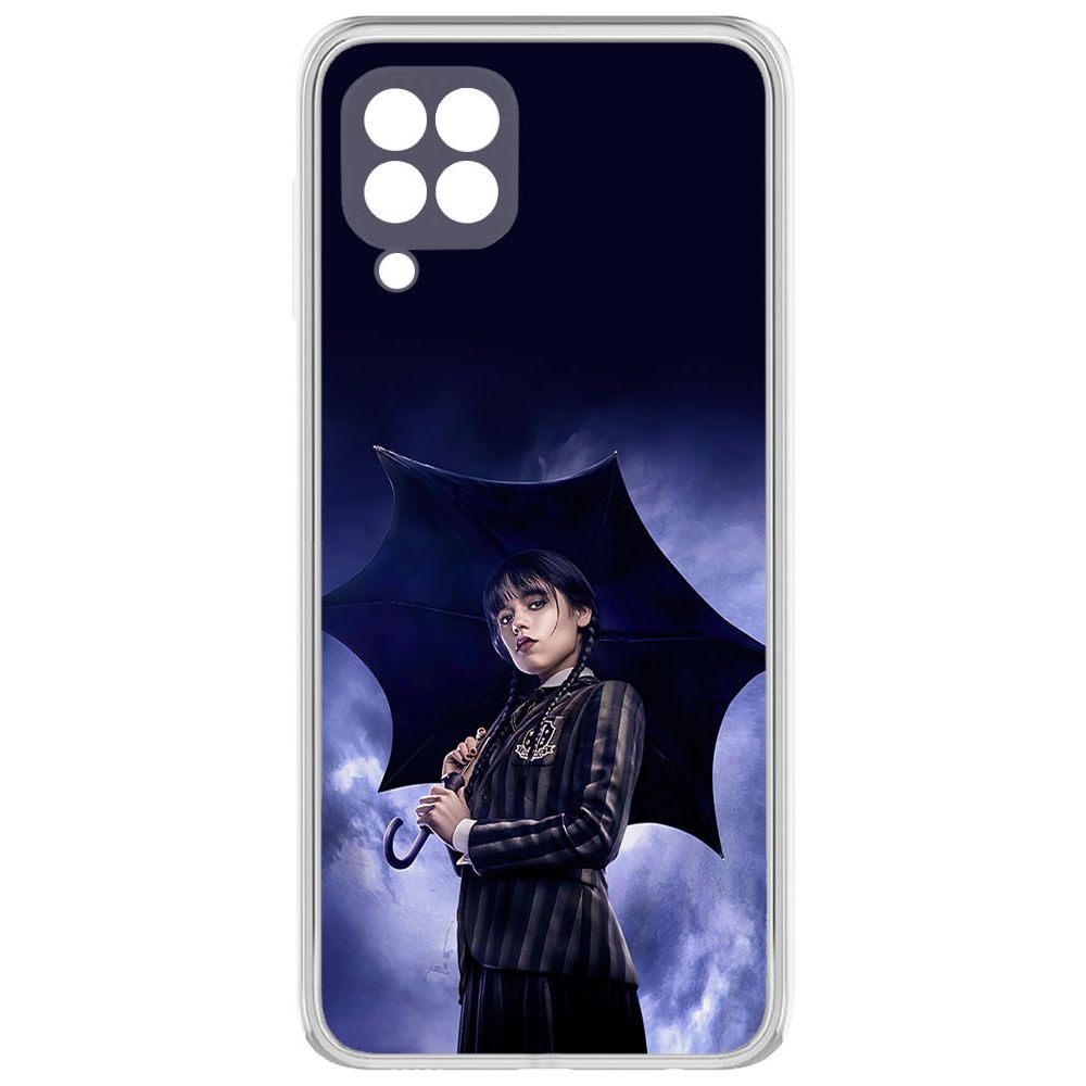 

Чехол-накладка Уэнсдей Аддамс - Уэнсдей под зонтом для Samsung Galaxy M32 (M325)