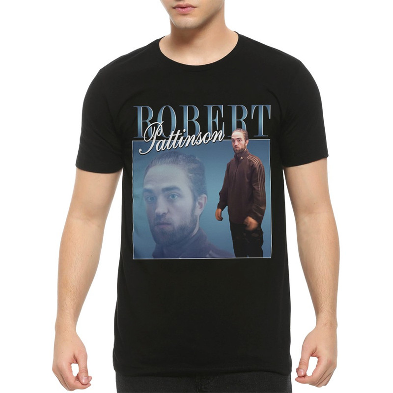 Футболка мужская Dream Shirts Роберт Паттинсон Мем - Robert Pattinson черная XL