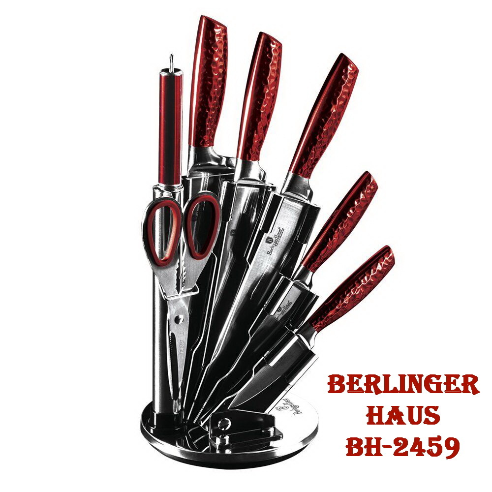 фото Набор ножей berlinger haus metallic line burgundy edition bh-2459, 8 предметов berlingerhaus