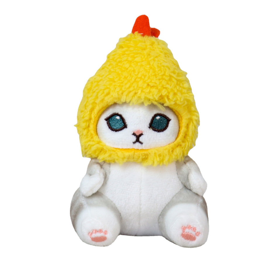 

Мягкая игрушка Plush Story Кот-креветка Mofusand 11 см, Желтый