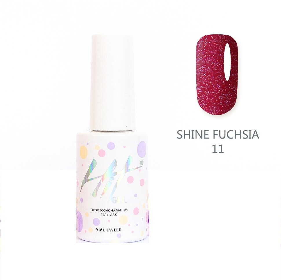 фото Гель-лак hit gel shine fuchsia №11