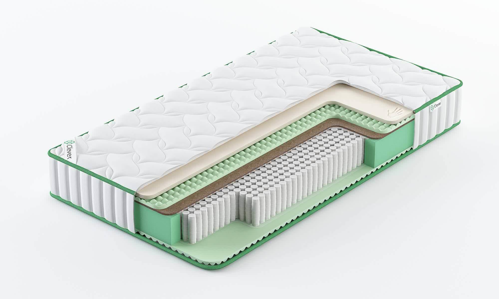 

Матрас Clever Effect Hard S1000 65x120, Белый, CLEVER EFFECT HARD S1000