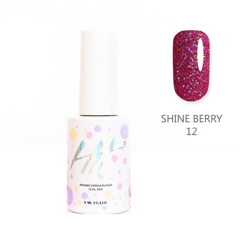 фото Гель-лак hit gel shine berry №12