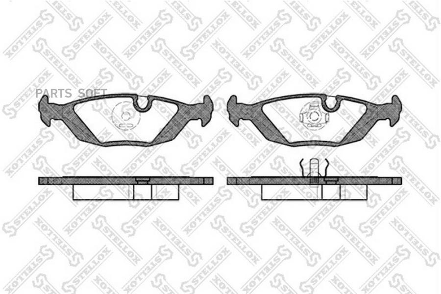 

Тормозные колодки Stellox 166010BSX