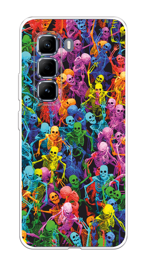 

Чехол на Infinix Hot 50 Pro Вечеринка скелетов, Фиолетовый;желтый;оранжевый, 3106950-1
