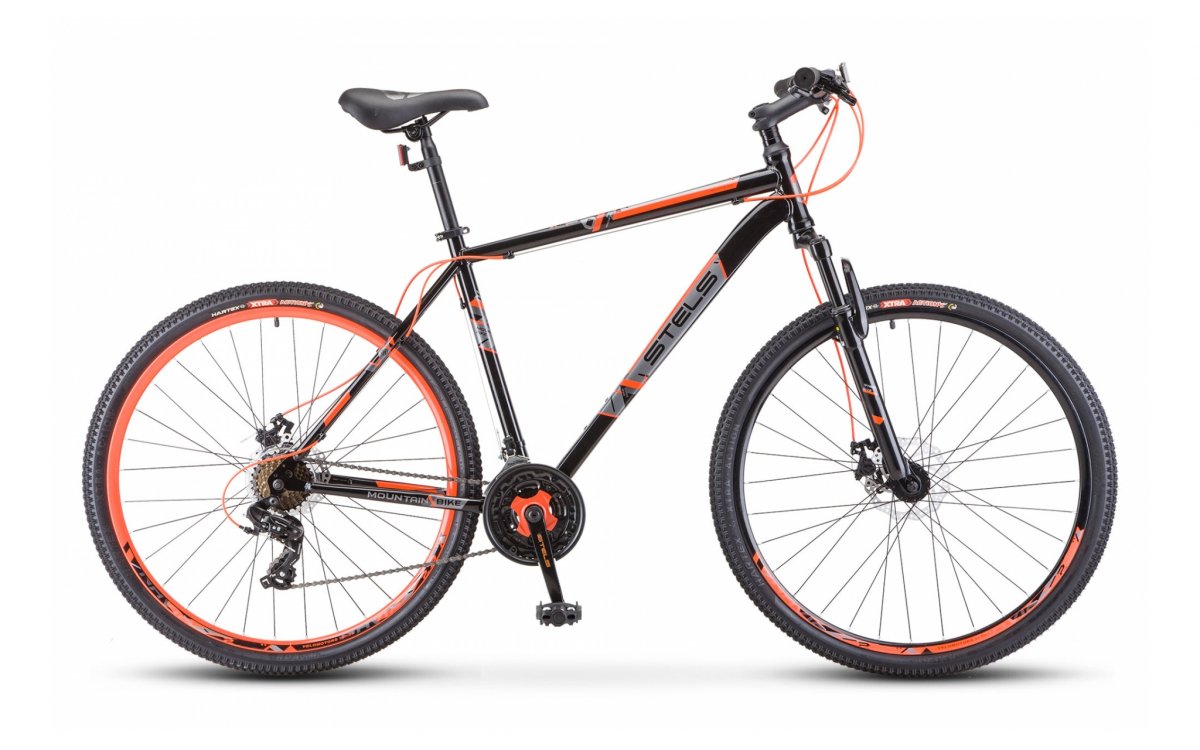 фото Велосипед stels navigator 700 md f020 2021 17.5" черный/красный