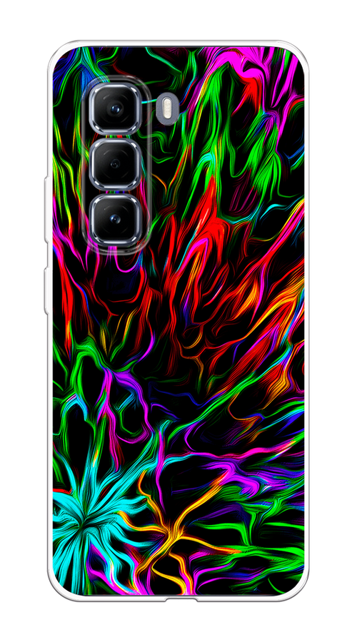 

Чехол на Infinix Hot 50 Pro Разноцветные разводы, Голубой;зеленый;оранжевый, 3106950-1