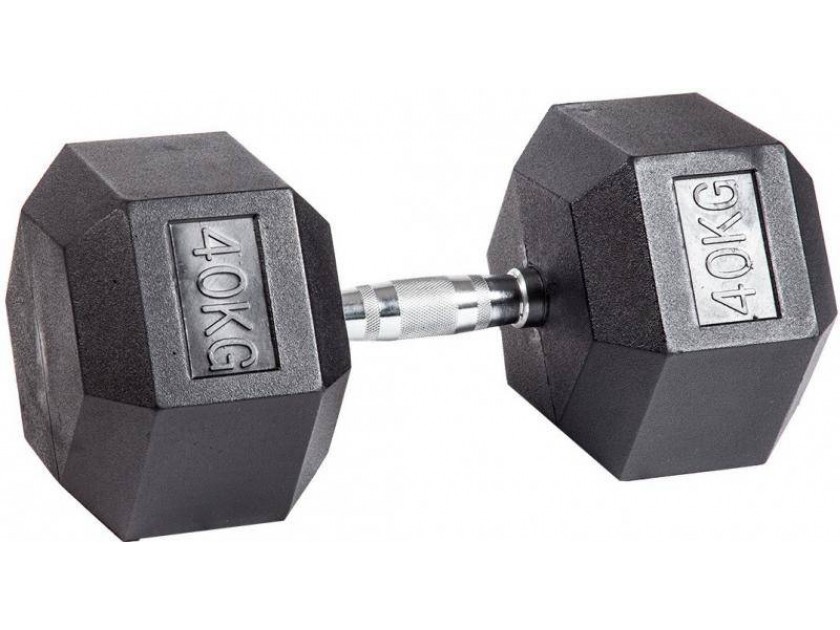 

Гантель Sportlim 40 кг, 40 кг гексагональная обрезиненная