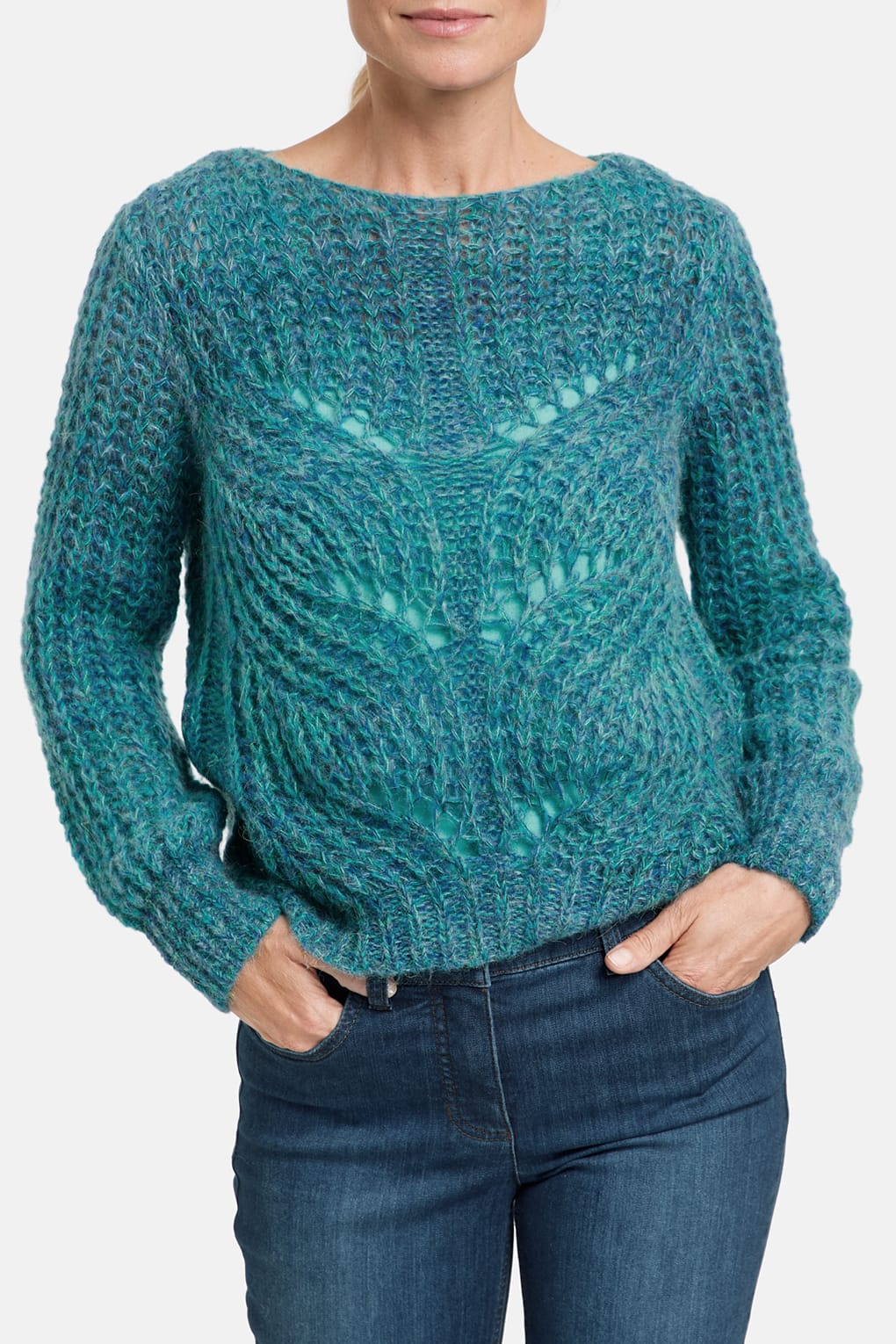 

Джемпер женский Gerry Weber 271062-35742 синий 46, 271062-35742