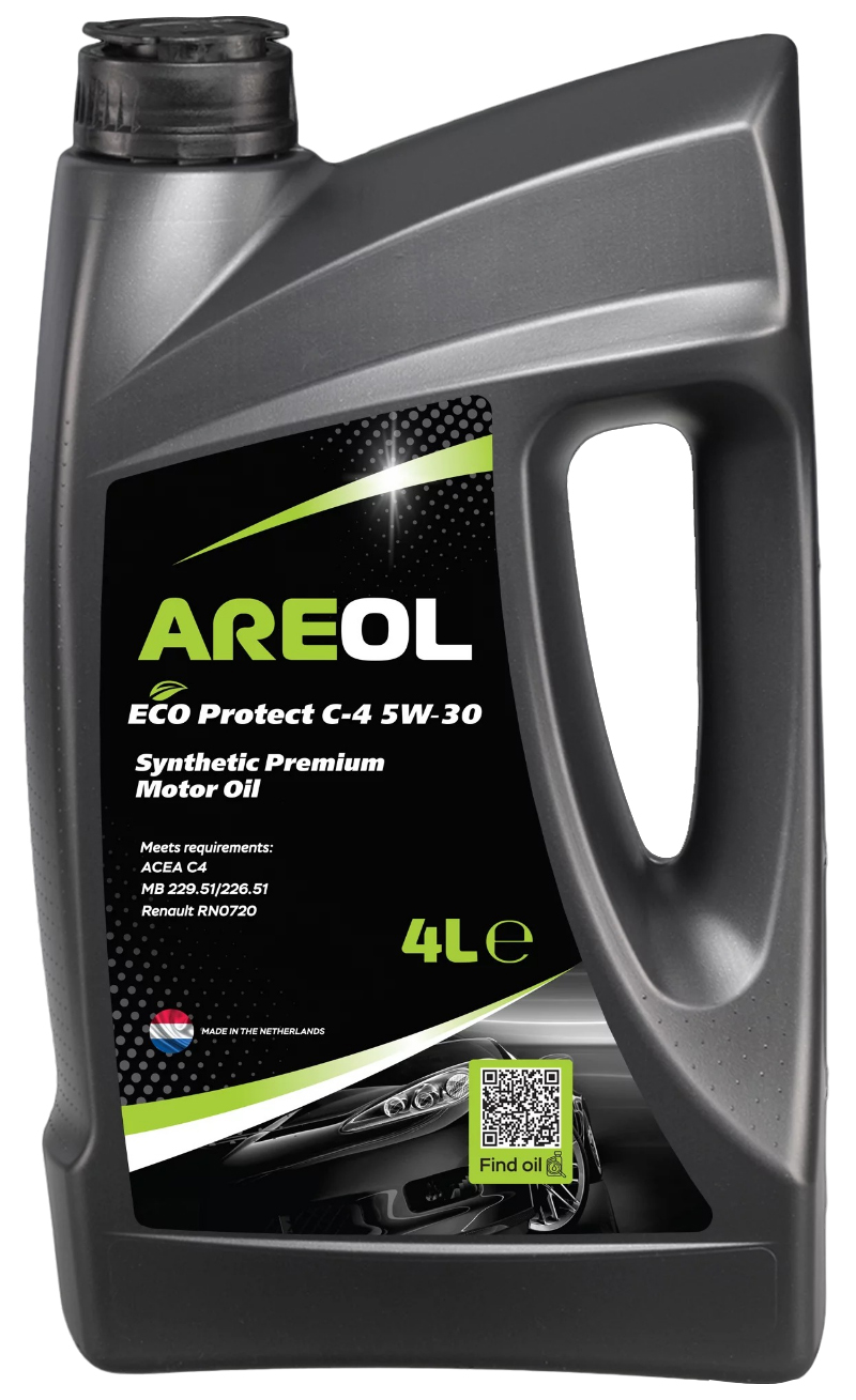 Моторное масло Areol Eco Protect C-4 синтетическое 5W30 4л
