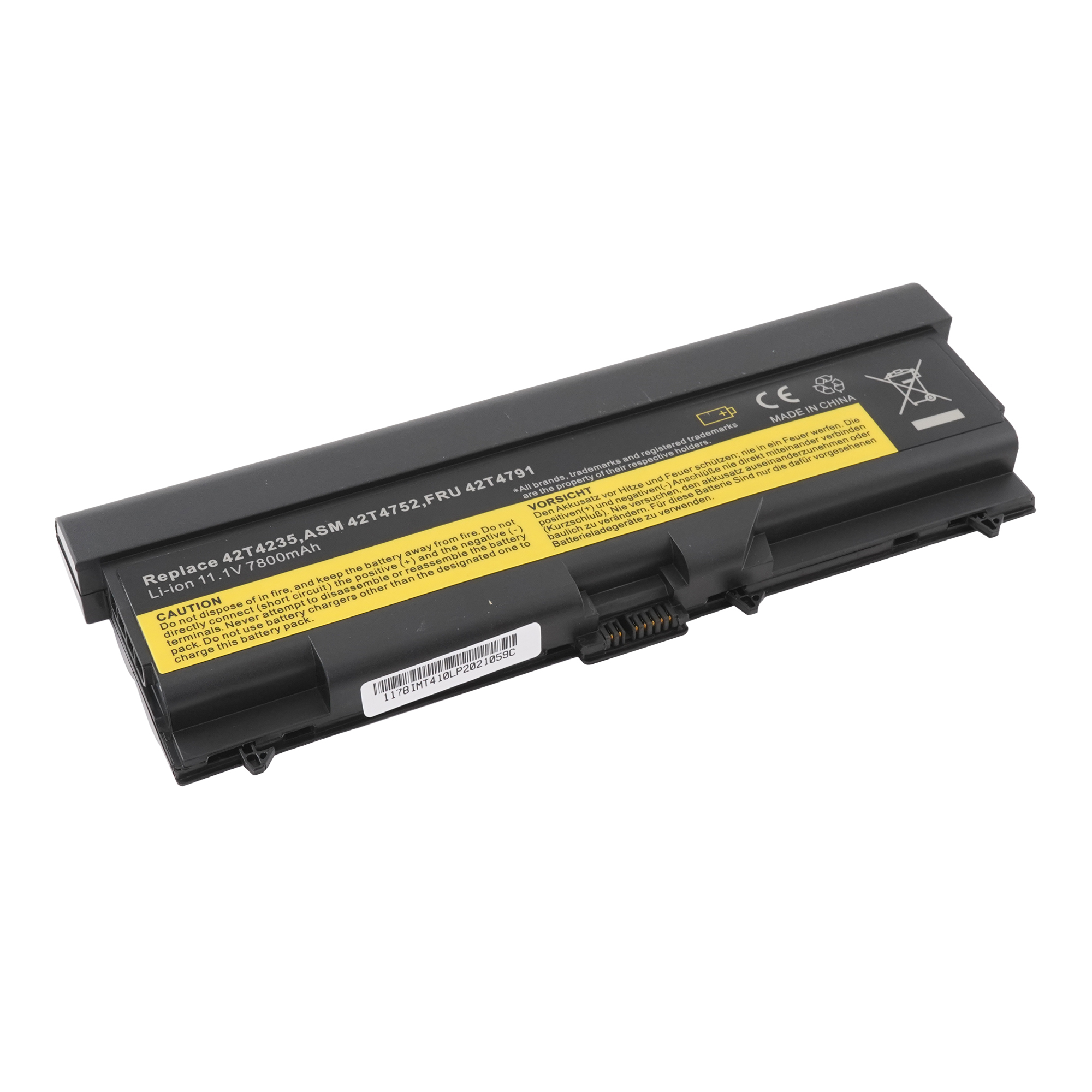 фото Аккумулятор 42t4751 для lenovо thinkpad l410 и др. (42t4752, 42t4791) 7800mah azerty