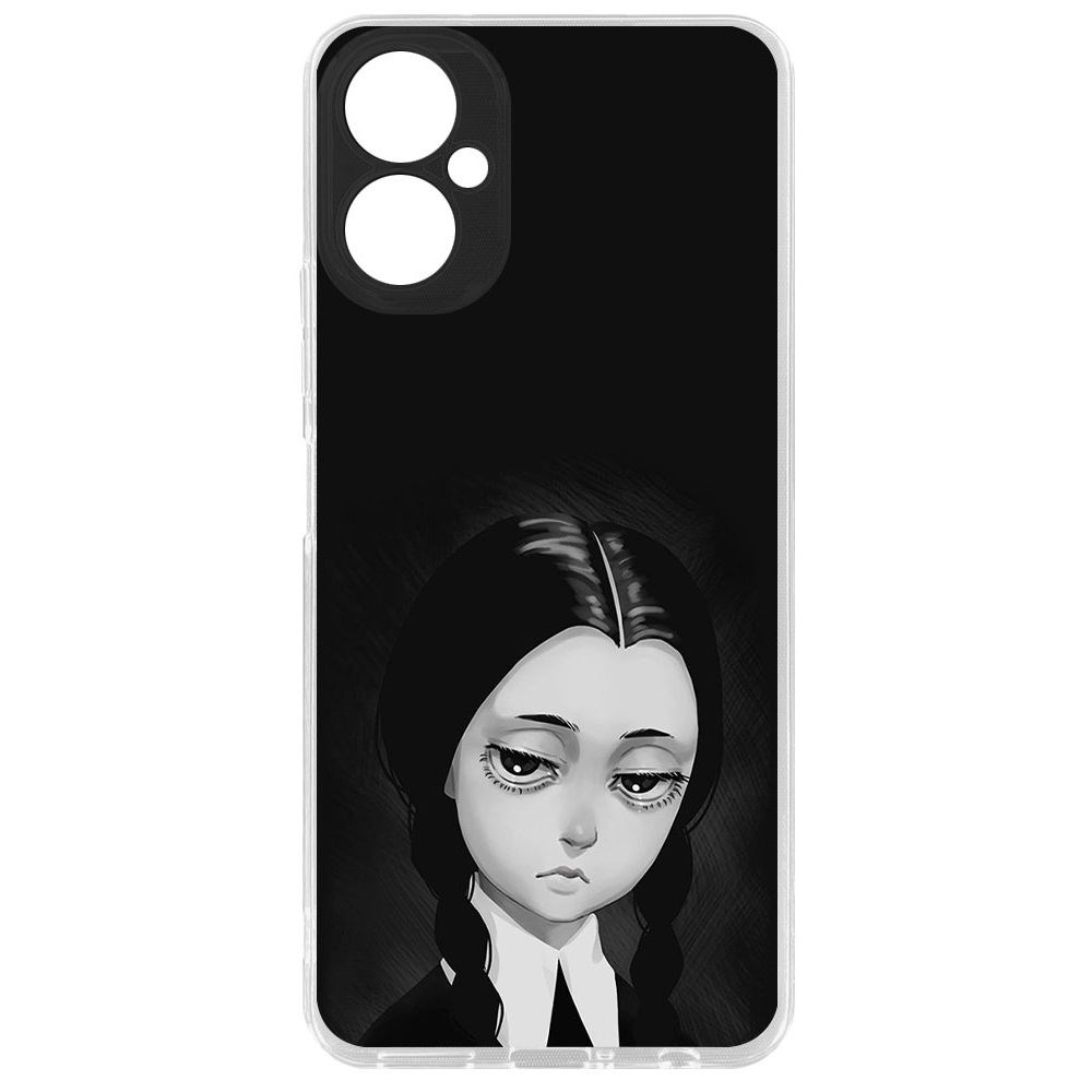 

Чехол-накладка Уэнсдей Аддамс - Рисованная Уэнсдей для TECNO Camon 19 Neo, Прозрачный