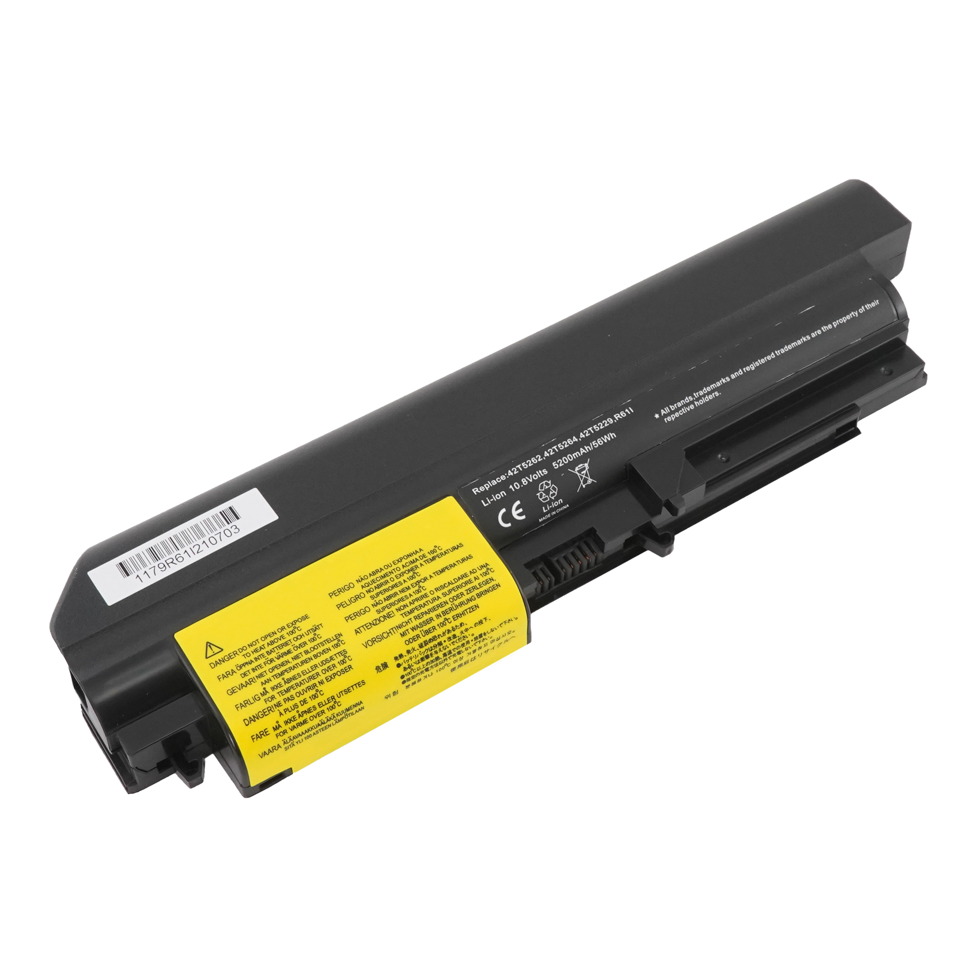 

Аккумулятор 42T4530 для Lenovo ThinkPad R400 и др. 42T4533, 42T4548, 42T5227, 42T4530