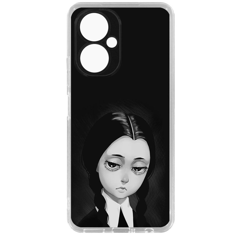 

Чехол-накладка Уэнсдей Аддамс - Рисованная Уэнсдей для TECNO Camon 19 Pro, Прозрачный