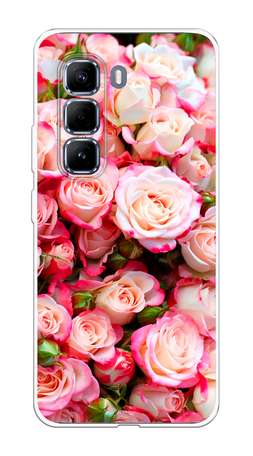 

Чехол на Infinix Hot 50 Pro Много роз, Розовый, 3106950-1