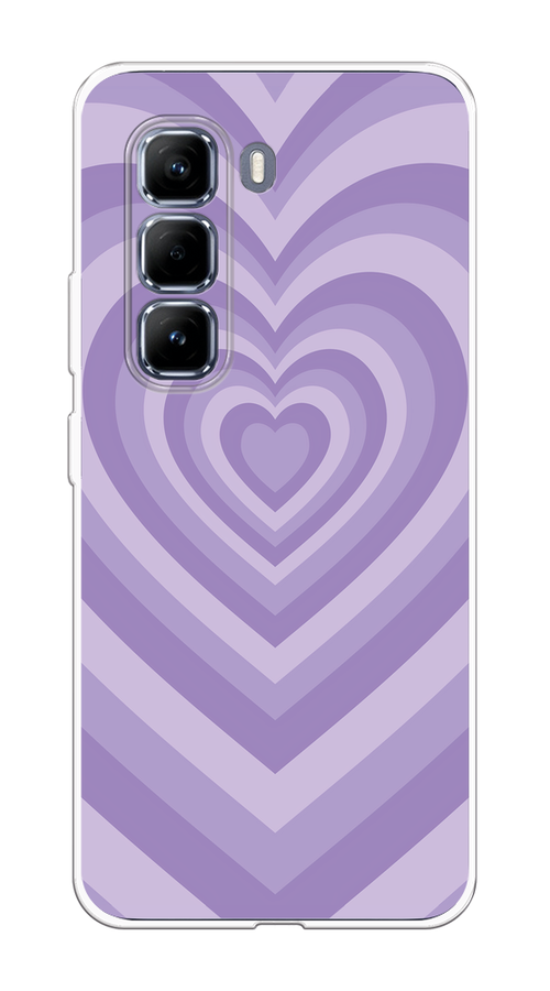 

Чехол на Infinix Hot 50 Pro Violet heart latte, Фиолетовый, 3106950-1