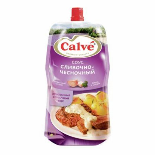 Соус Calve сливочно-чесночный для мяса 230 г