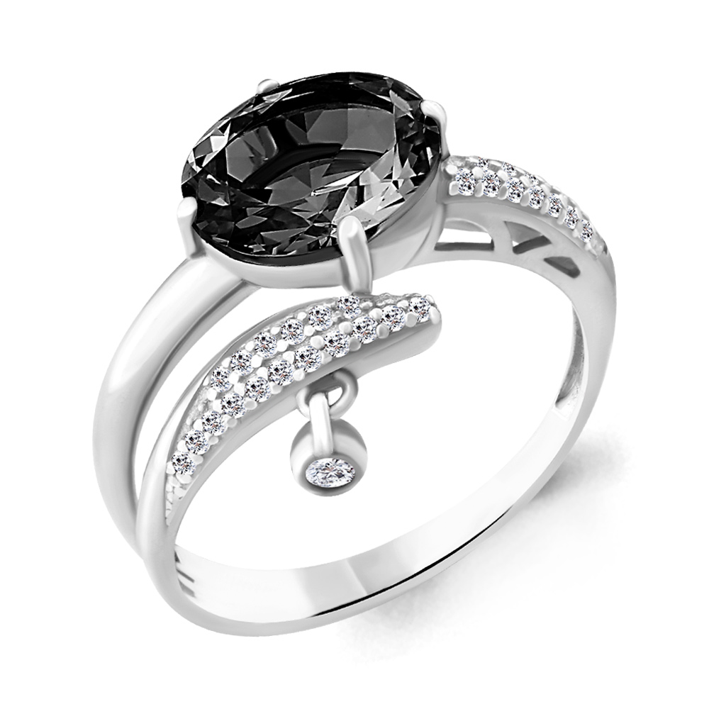 

Кольцо из серебра с кристаллом р. 18 Aquamarine 6902483А_925_р, 6902483А_925_р