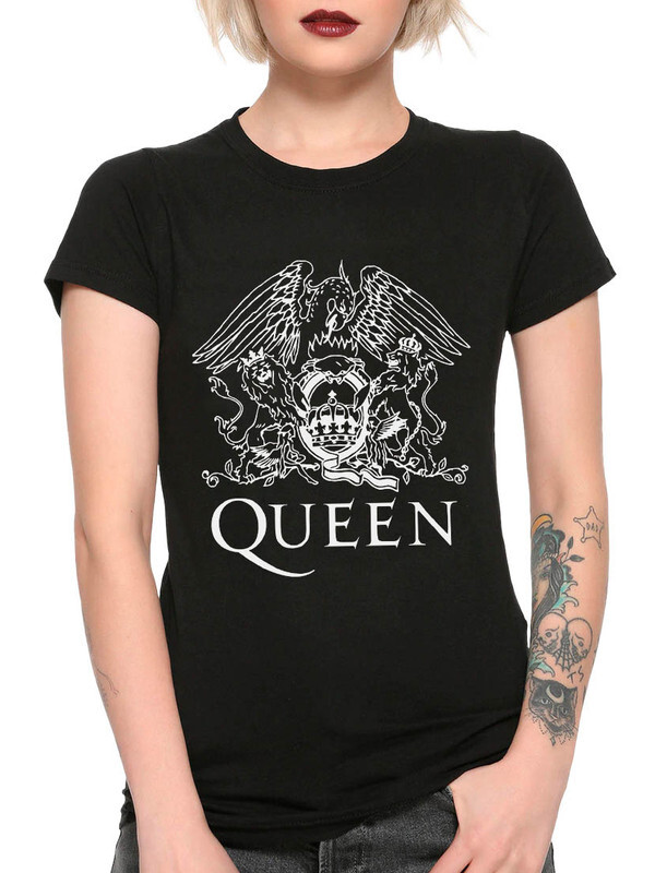 фото Футболка женская design heroes queen - фредди меркьюри черная 2xl