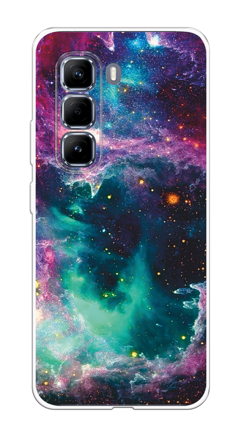 

Чехол на Infinix Hot 50 Pro Звездные облака, Розовый;бежевый, 3106950-1