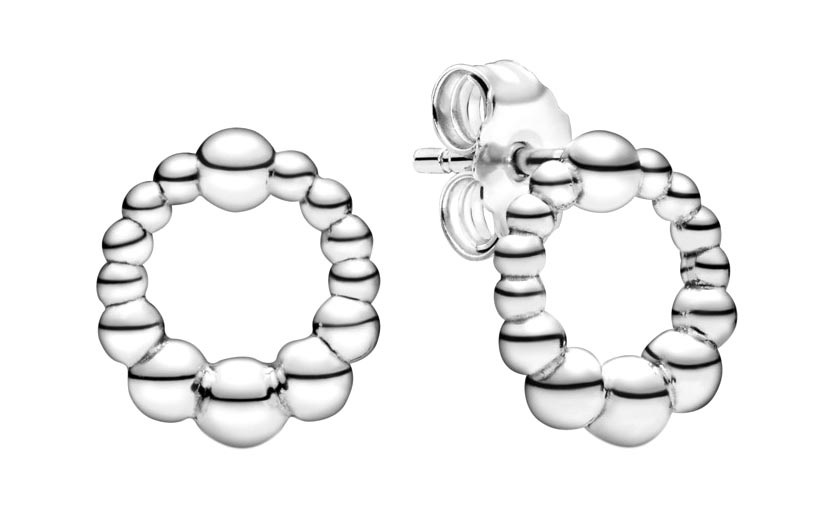 

Серьги-пусеты из серебра без вставки Pandora 298683C00, 298683C00
