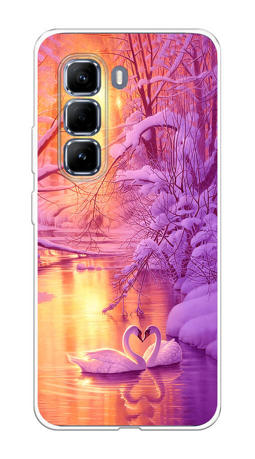

Чехол на Infinix Hot 50 Pro Зима 1, Фиолетовый;желтый, 3106950-1