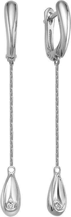 

Серьги из белого золота с бриллиантом Vesna jewelry 2988-251-00-00, 2988-251-00-00