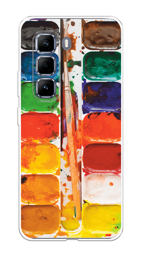 

Чехол на Infinix Hot 50 Pro Акварель, Красный;желтый;синий, 3106950-1