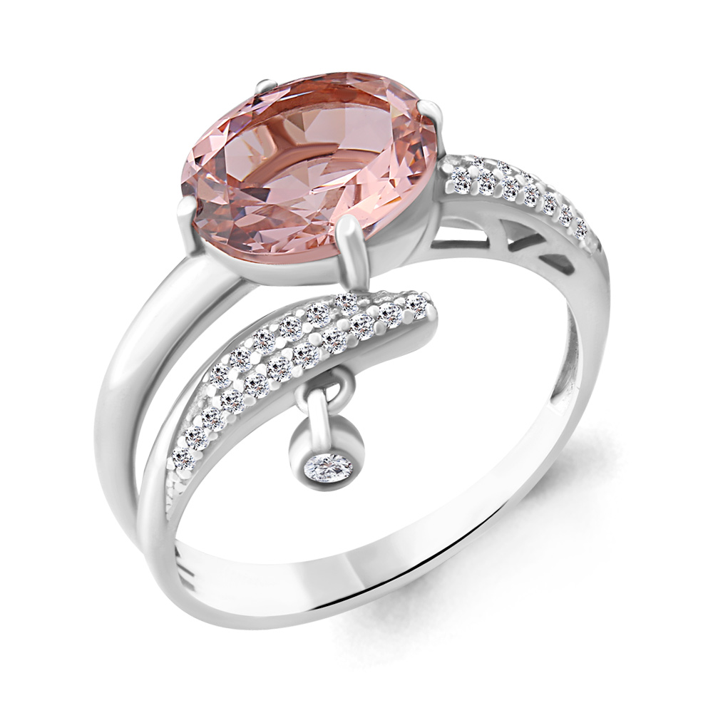 

Кольцо из серебра с морганитом р. 17,5 Aquamarine 6902490А_925_р, 6902490А_925_р