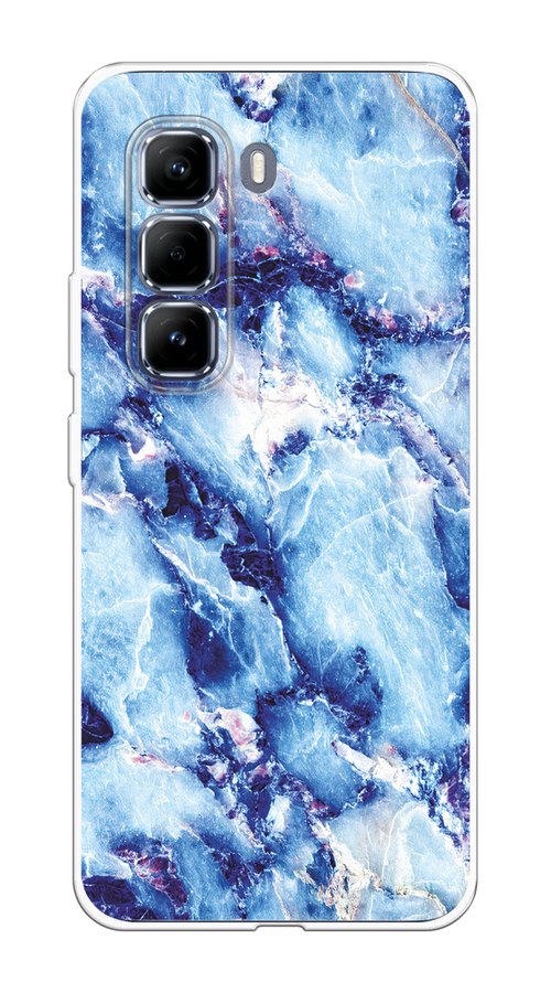 

Чехол на Infinix Hot 50 Pro Мрамор с синими прожилками, Синий, 3106950-1