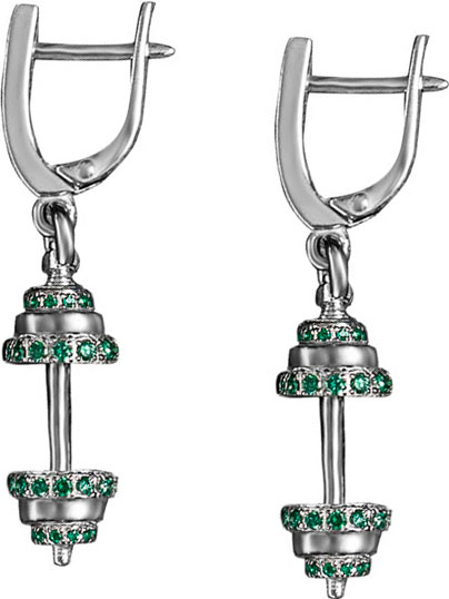 

Серьги из серебра с фианитом SWANKY 361411-green-sw, 361411-green-sw