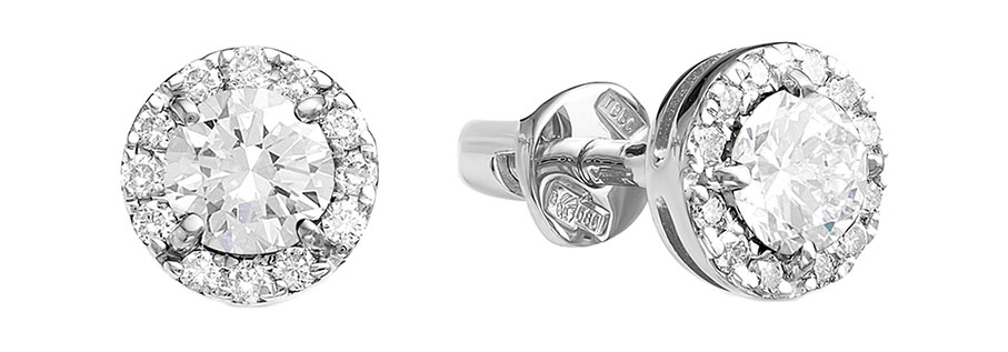 

Серьги-пусеты из белого золота с бриллиантом Vesna jewelry 4025-251-46-00, 4025-251-46-00
