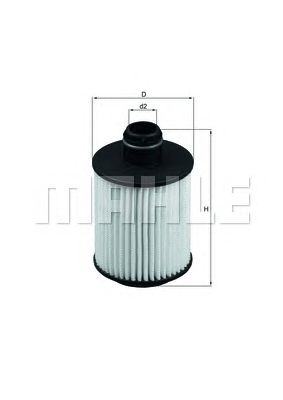 

Фильтр масляный MAHLE/KNECHT OX559D