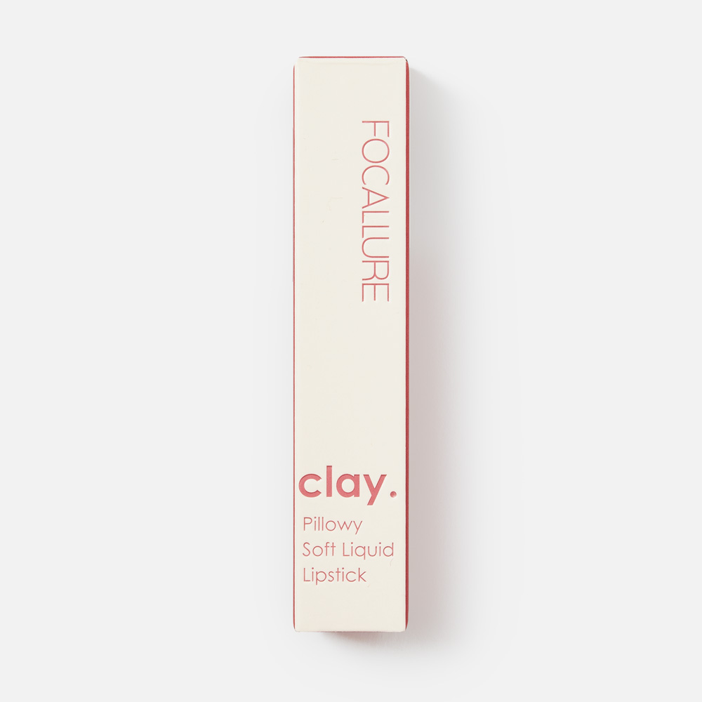 Помада для губ FOCALLURE Clay Pillowy Soft Liquid Lipstick суперстойкая, тон 101, 2 г