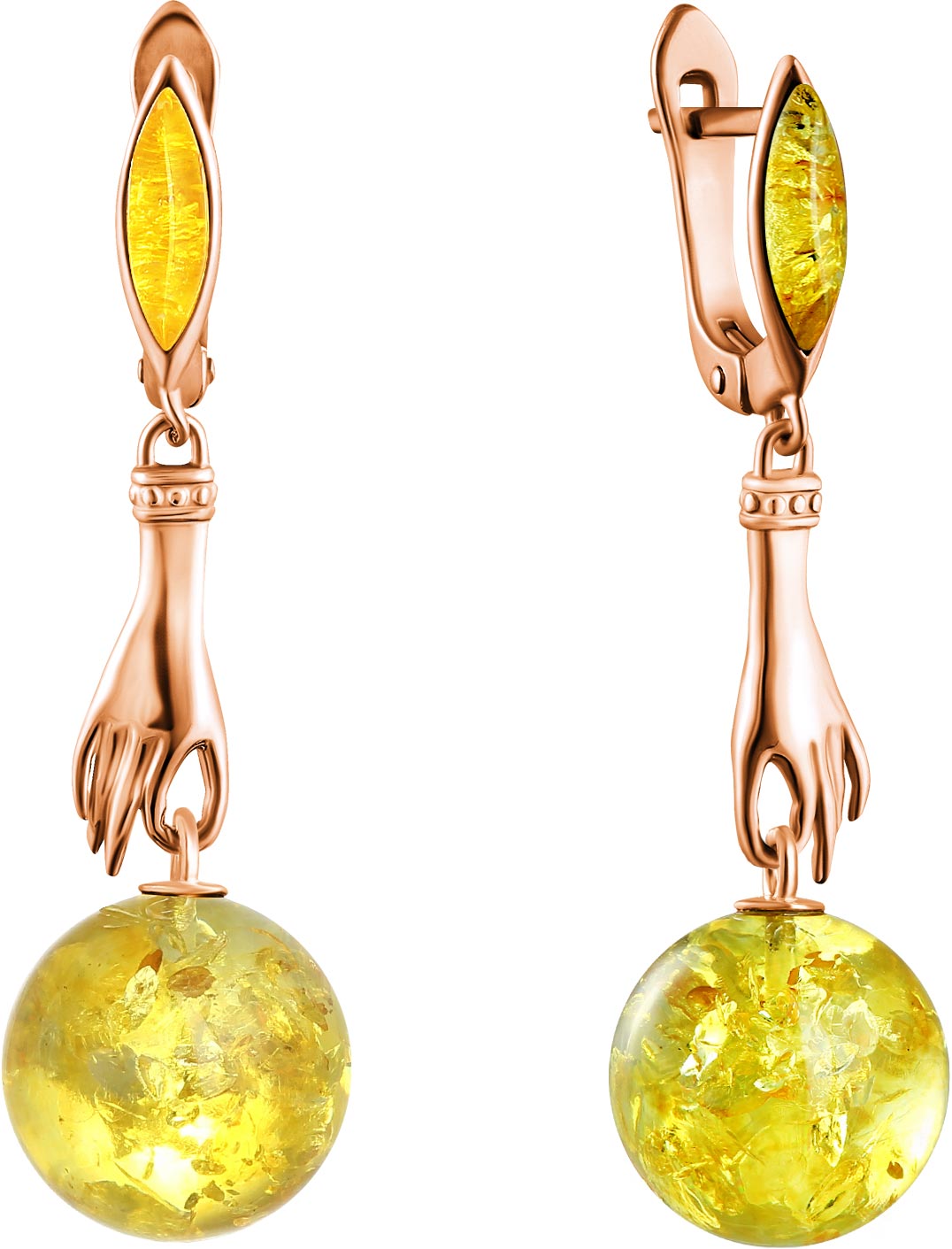 

Серьги из серебра с янтарем Darvin 429022580MM, 429022580MM