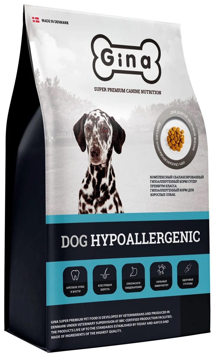 Сухой корм для собак Gina Dog Hypoallergenic гиппоаллергенный 18 кг