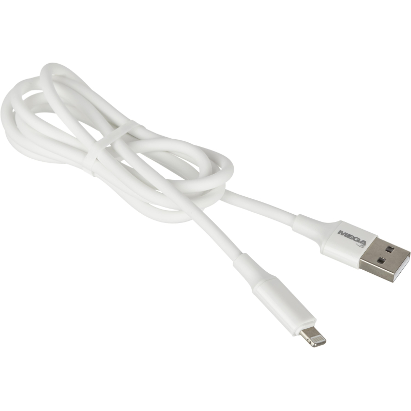 Кабель ProMega U28 USB - Lightning, 2.4 А, 1 м, белый