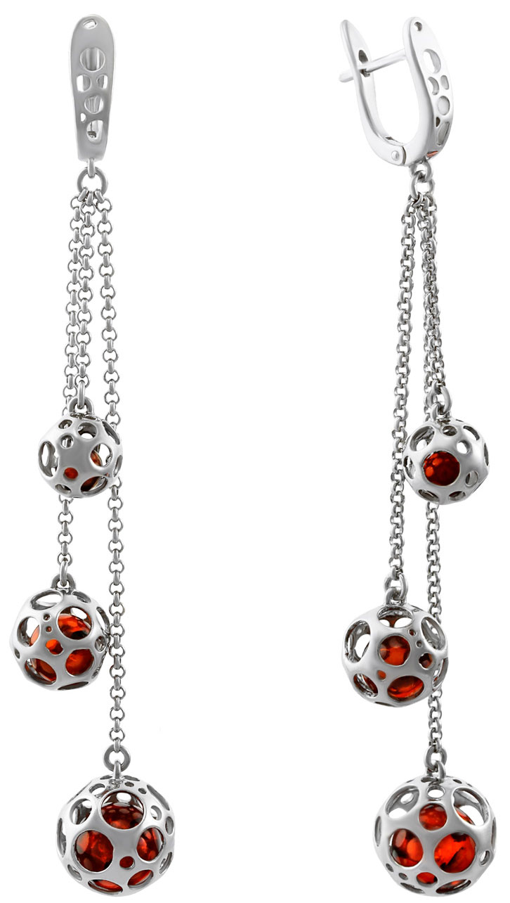 

Серьги из серебра с янтарем Darvin 429041435AC, 429041435AC