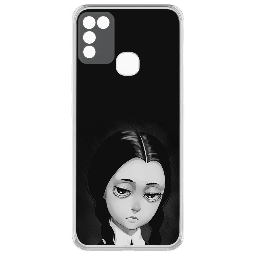 

Чехол-накладка Уэнсдей Аддамс - Рисованная Уэнсдей для INFINIX Hot 11 Play, Прозрачный