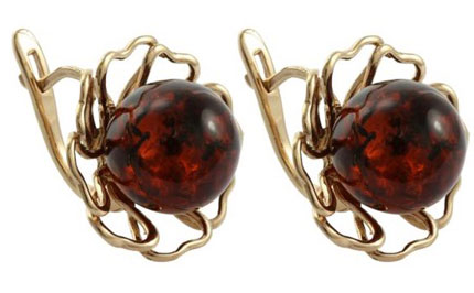 

Серьги из серебра с янтарем Darvin 429042428RR, 429042428RR