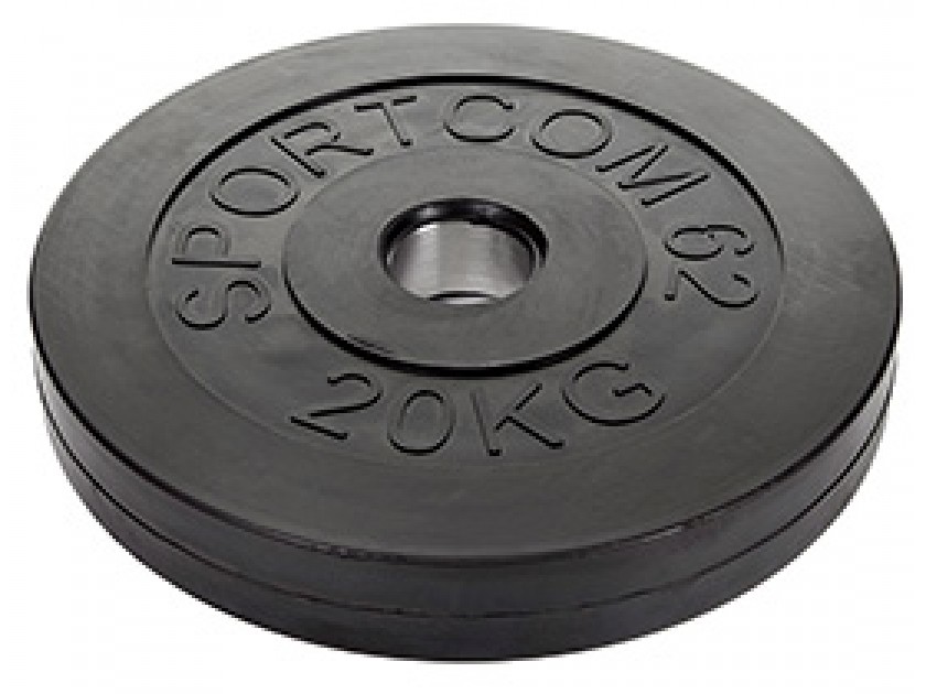 

Диск обрезиненный Sportcom 20 кг 51мм, 20 кг 51мм