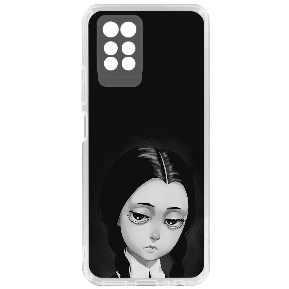 

Чехол-накладка Уэнсдей Аддамс - Рисованная Уэнсдей для INFINIX Note 10 Pro, Прозрачный