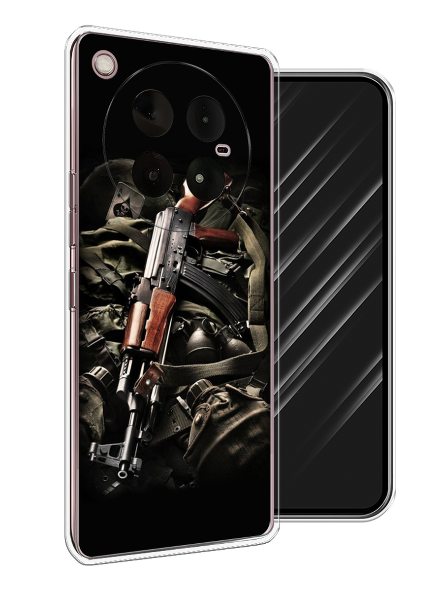 

Чехол Awog на Infinix Zero 40 4G "Автомат", Черный;коричневый;серый, 3106350-1