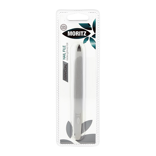 Пилка для ногтей MORITZ двусторонняя нержавеющая сталь 15 см moritz пилка шлифовальная для педикюра lunas двусторонняя прямоугольная