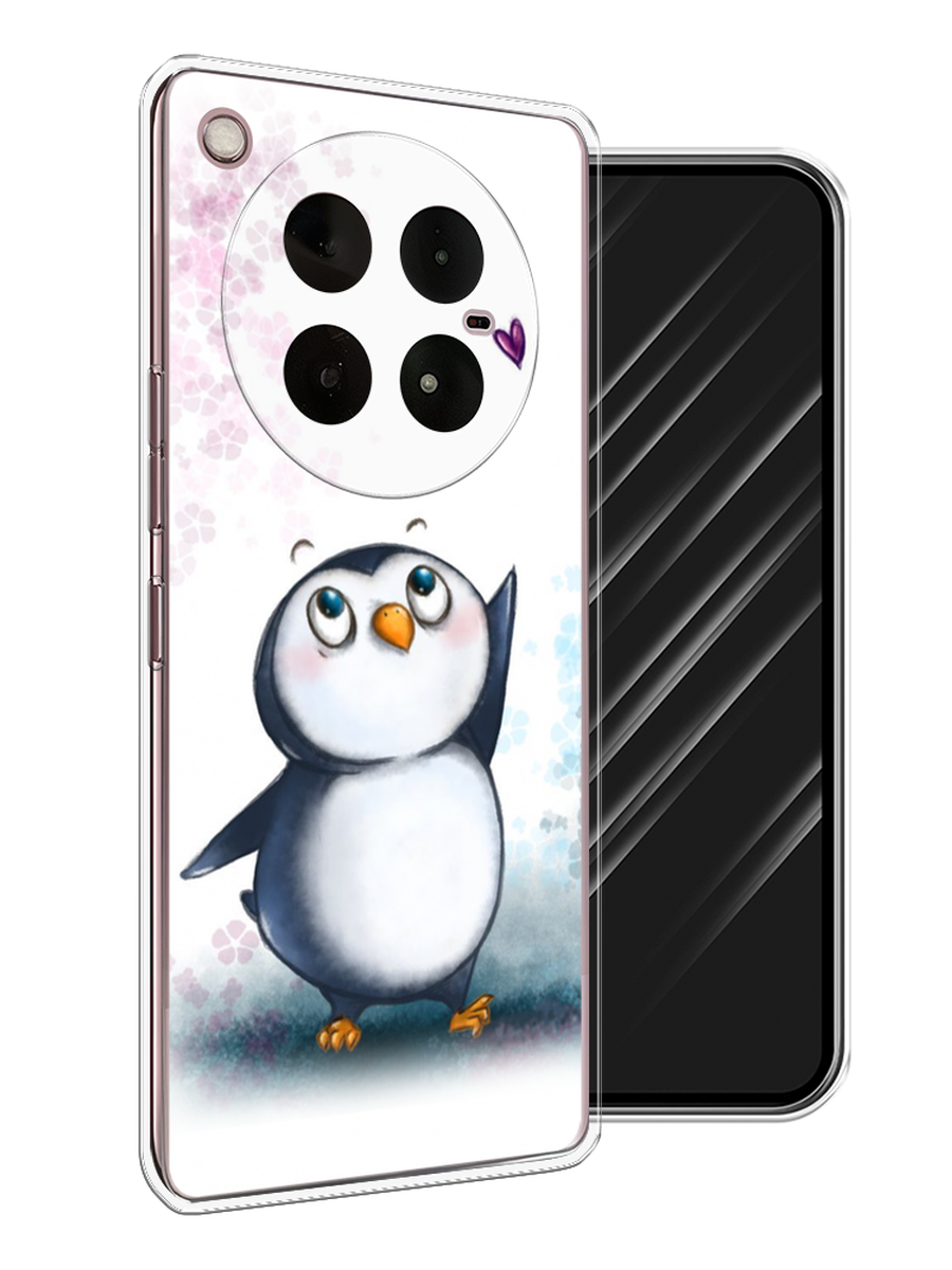 

Чехол Awog на Infinix Zero 40 4G "Пингвин и сердечко", Белый, 3106350-1