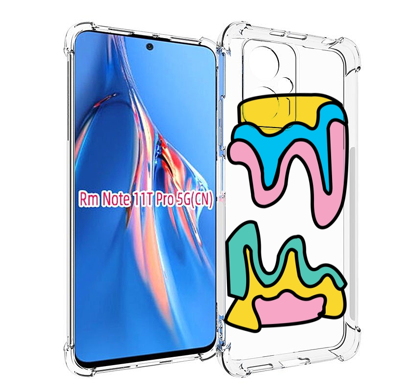 

Чехол MyPads вытекающая-абстракция для Xiaomi Redmi Note 11T Pro / 11T Pro Plus / Poco ..., Прозрачный, Tocco