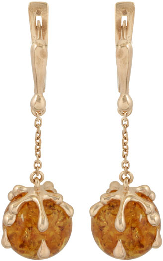 

Серьги из серебра с янтарем Балтийское золото 52160548-bz, 52160548-bz