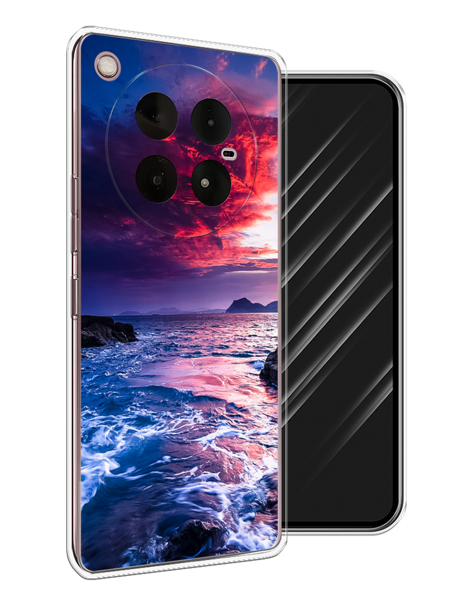 

Чехол Awog на Infinix Zero 40 4G "Волны 1", Розовый;синий, 3106350-1