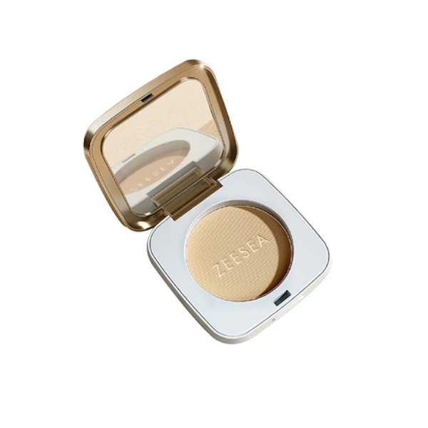 Пудра для лица Zeesea Soft Velvet Pressed Powder компактная, 02, натуральный, 7 г пудра ga de idyllic soft satin pressed powder 20 bare beige 11 г