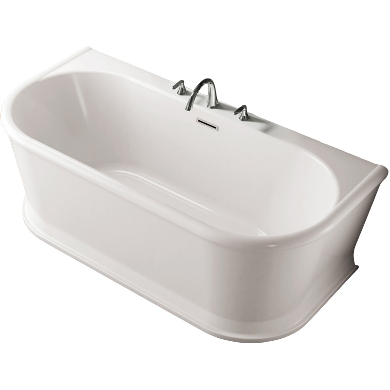 фото Акриловая ванна belbagno bb408-1500-800 150х80 без гидромассажа